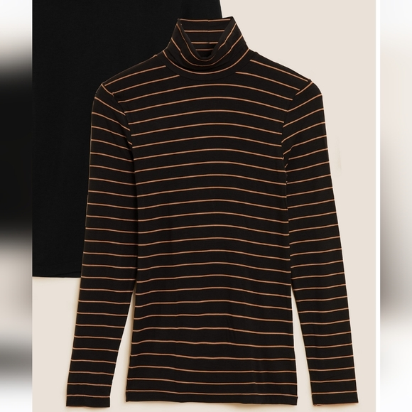 M&S Thermal Polo Neck Top - Picture 4 of 8